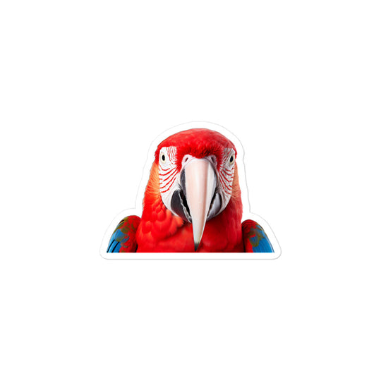 Scarlet Macaw Sticker - Stickerfy.ai