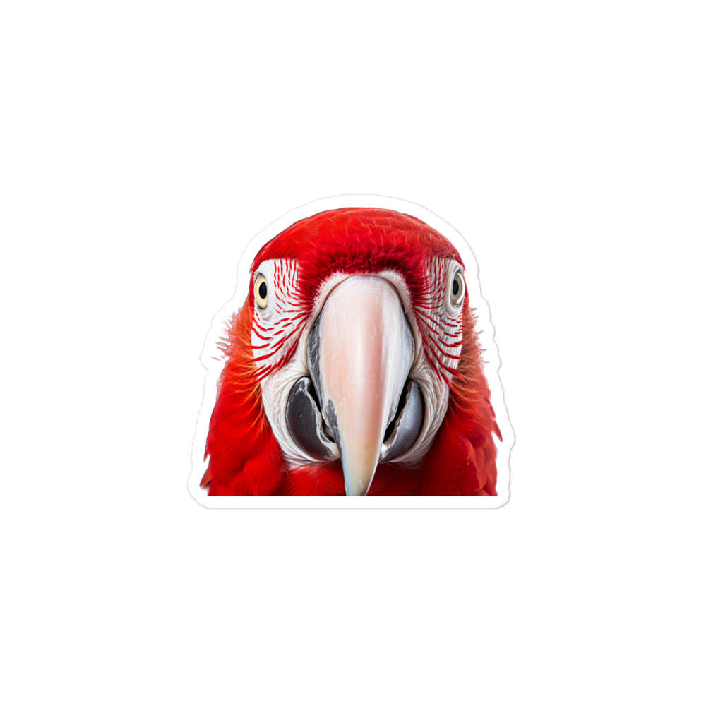 Scarlet Macaw Sticker - Stickerfy.ai