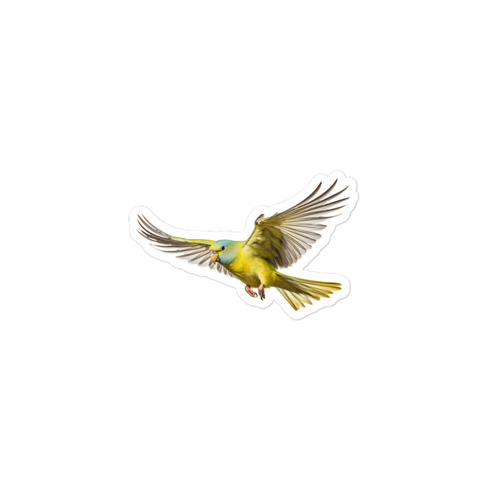 Canary Winged Parakeet Sticker - Stickerfy.ai