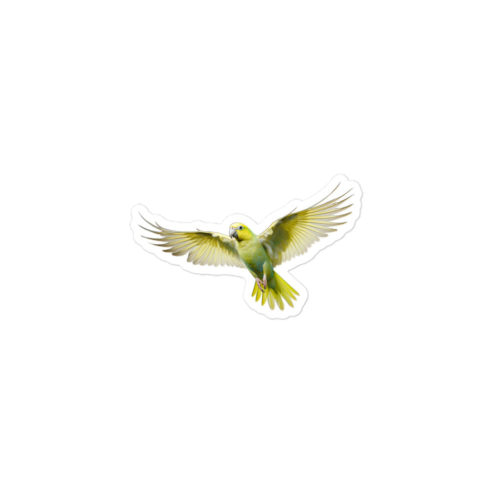 Canary Winged Parakeet Sticker - Stickerfy.ai