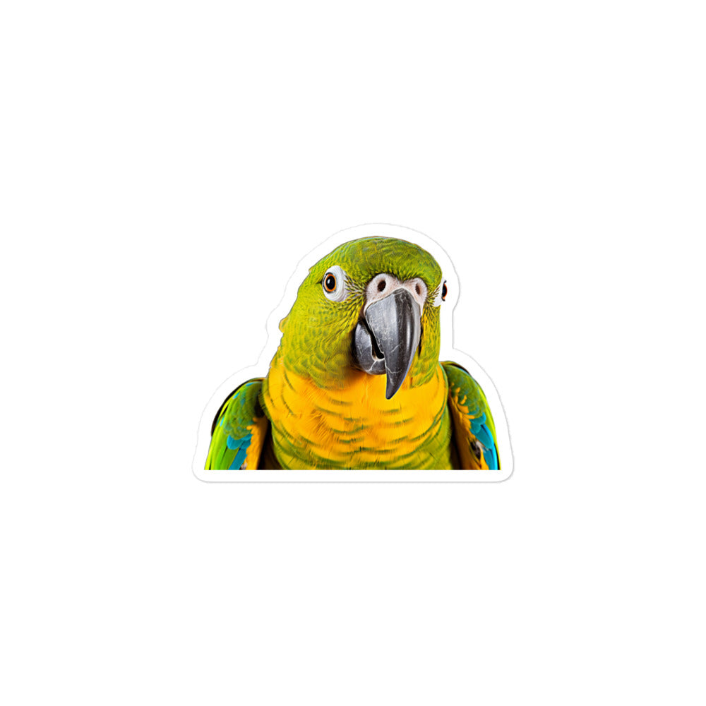 Blue Fronted Amazon Parrot Sticker - Stickerfy.ai