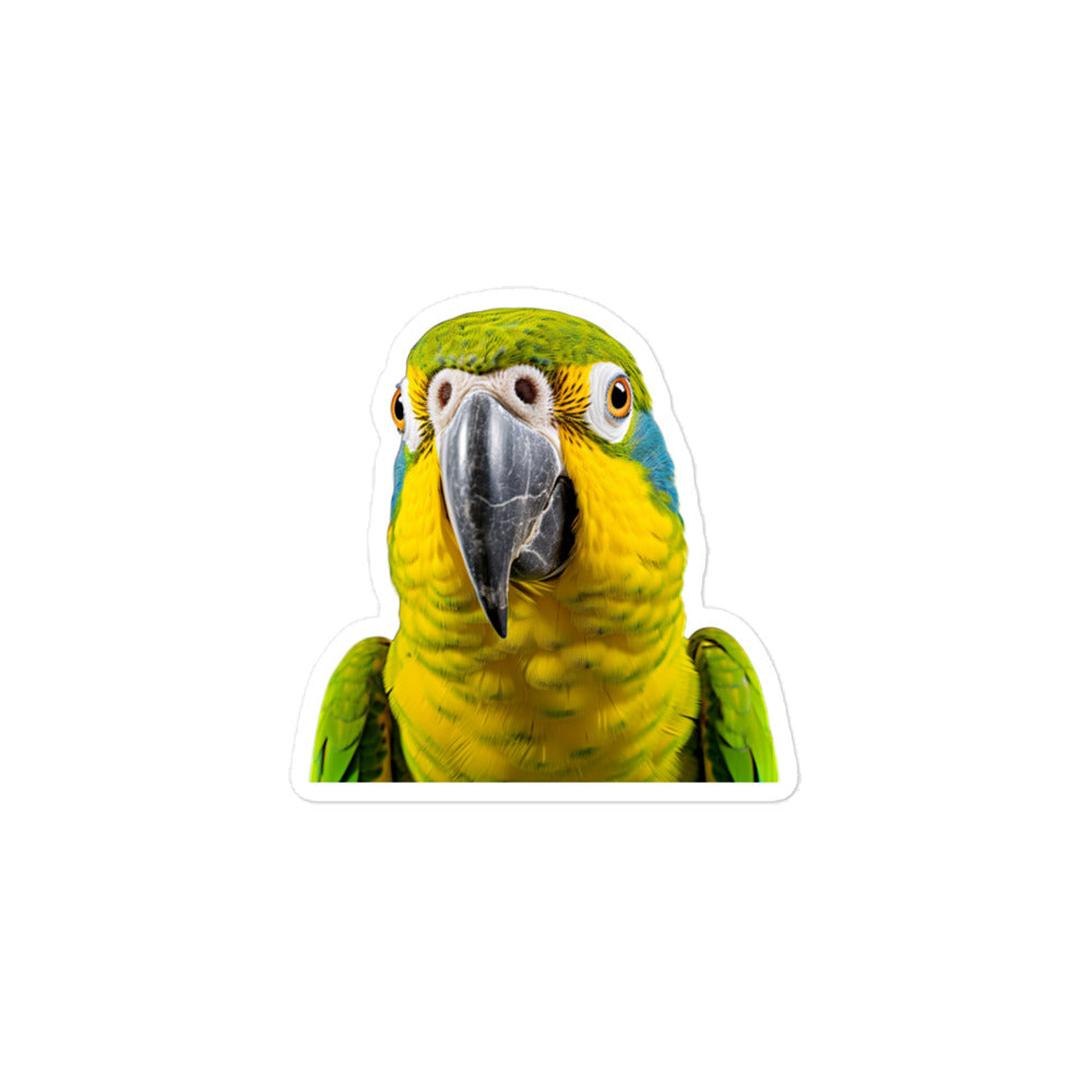 Blue Fronted Amazon Parrot Sticker - Stickerfy.ai