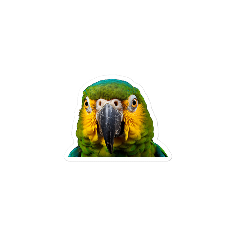 Blue Fronted Amazon Parrot Sticker - Stickerfy.ai