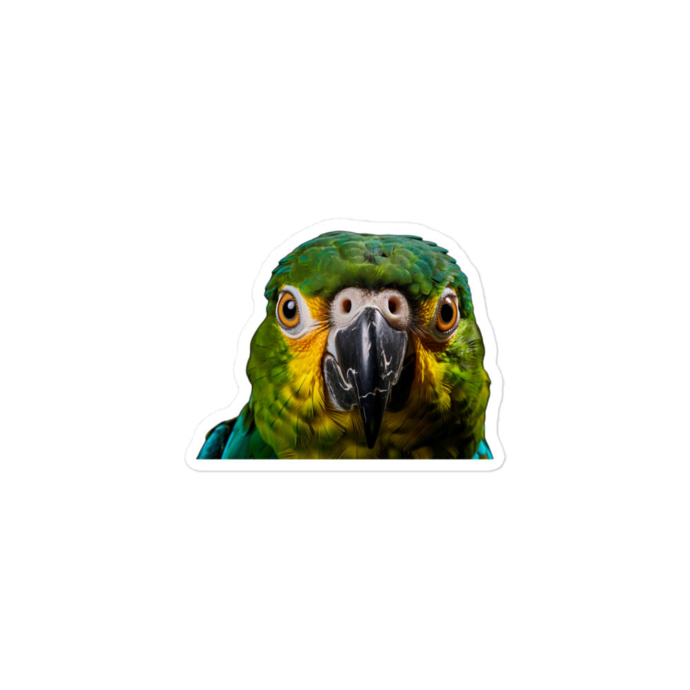 Blue Fronted Amazon Parrot Sticker - Stickerfy.ai