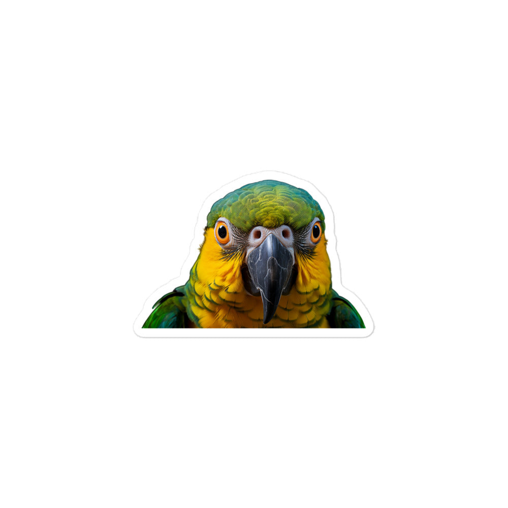 Blue Fronted Amazon Parrot Sticker - Stickerfy.ai