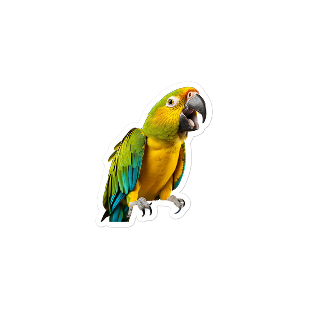 Blue Fronted Amazon Parrot Sticker - Stickerfy.ai