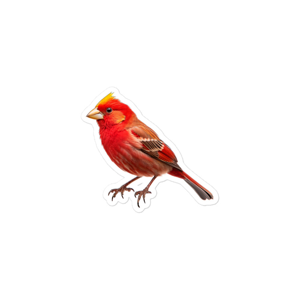 Red Factor Canary Sticker - Stickerfy.ai