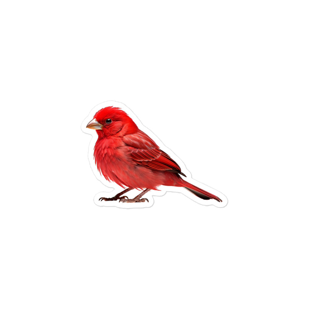 Red Factor Canary Sticker - Stickerfy.ai