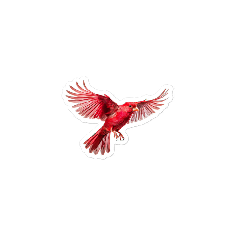 Red Factor Canary Sticker - Stickerfy.ai