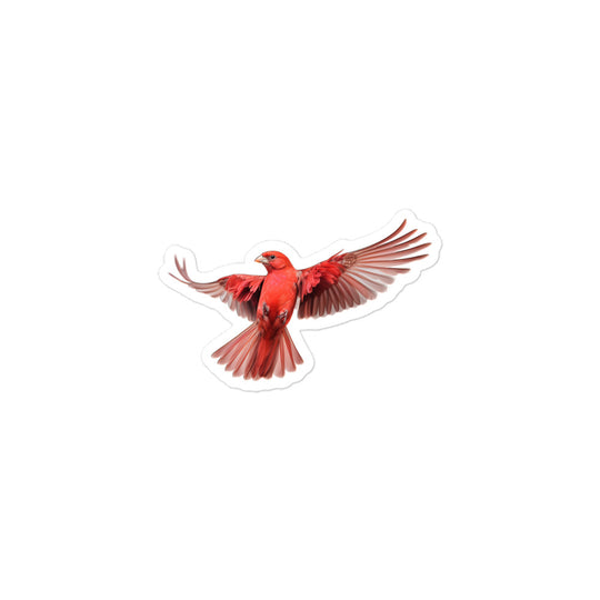 Red Factor Canary Sticker - Stickerfy.ai