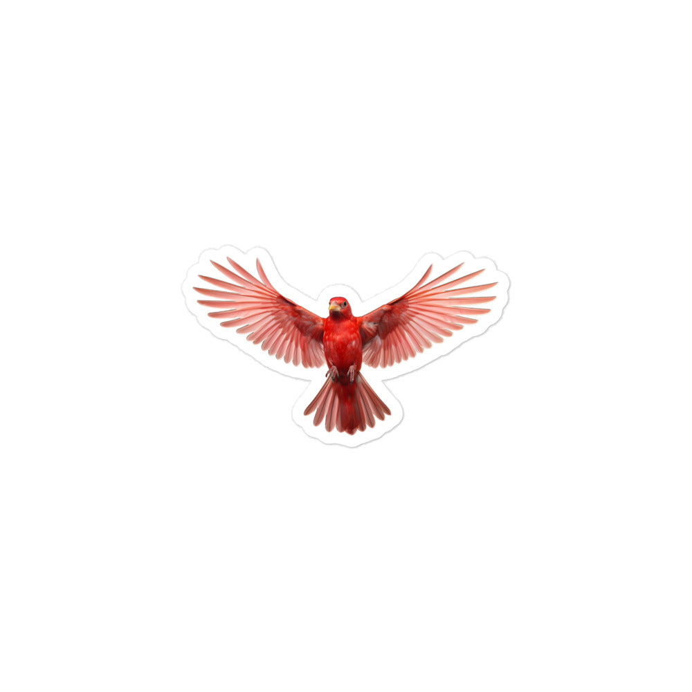 Red Factor Canary Sticker - Stickerfy.ai