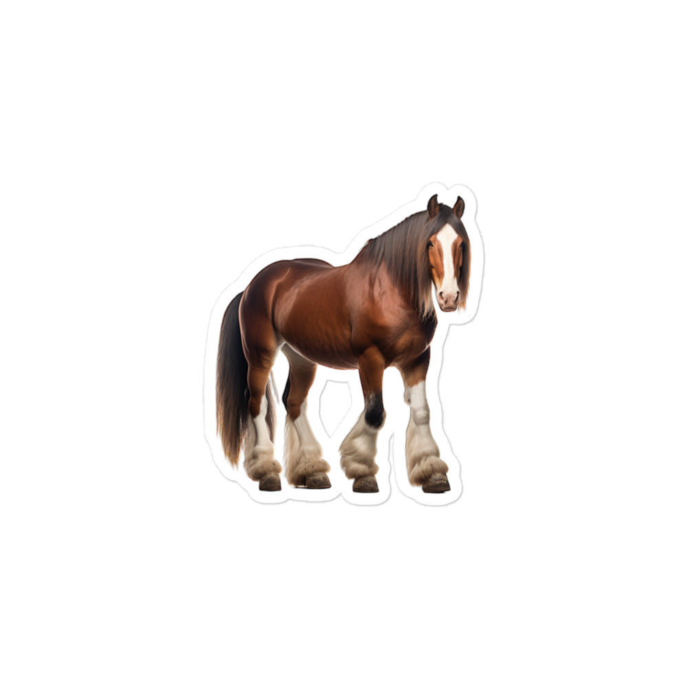 Clydesdale Horse Sticker - Stickerfy.ai