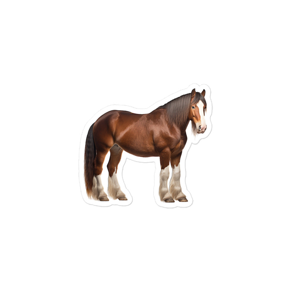 Clydesdale Horse Sticker - Stickerfy.ai