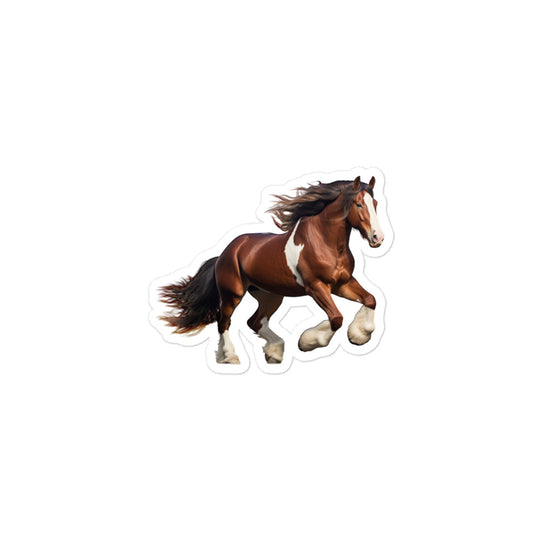 Clydesdale Horse Sticker - Stickerfy.ai