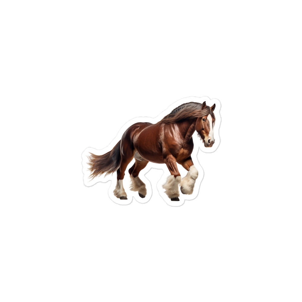 Clydesdale Horse Sticker - Stickerfy.ai