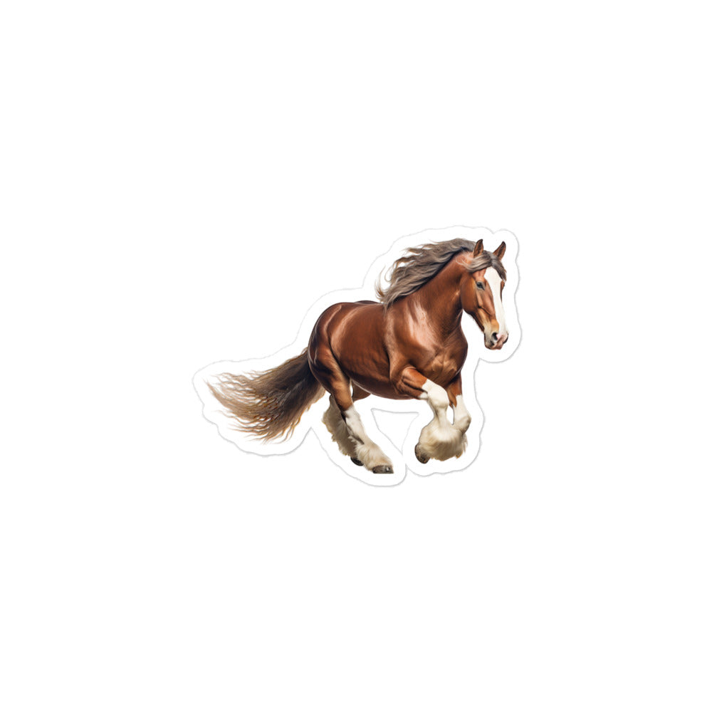 Clydesdale Horse Sticker - Stickerfy.ai