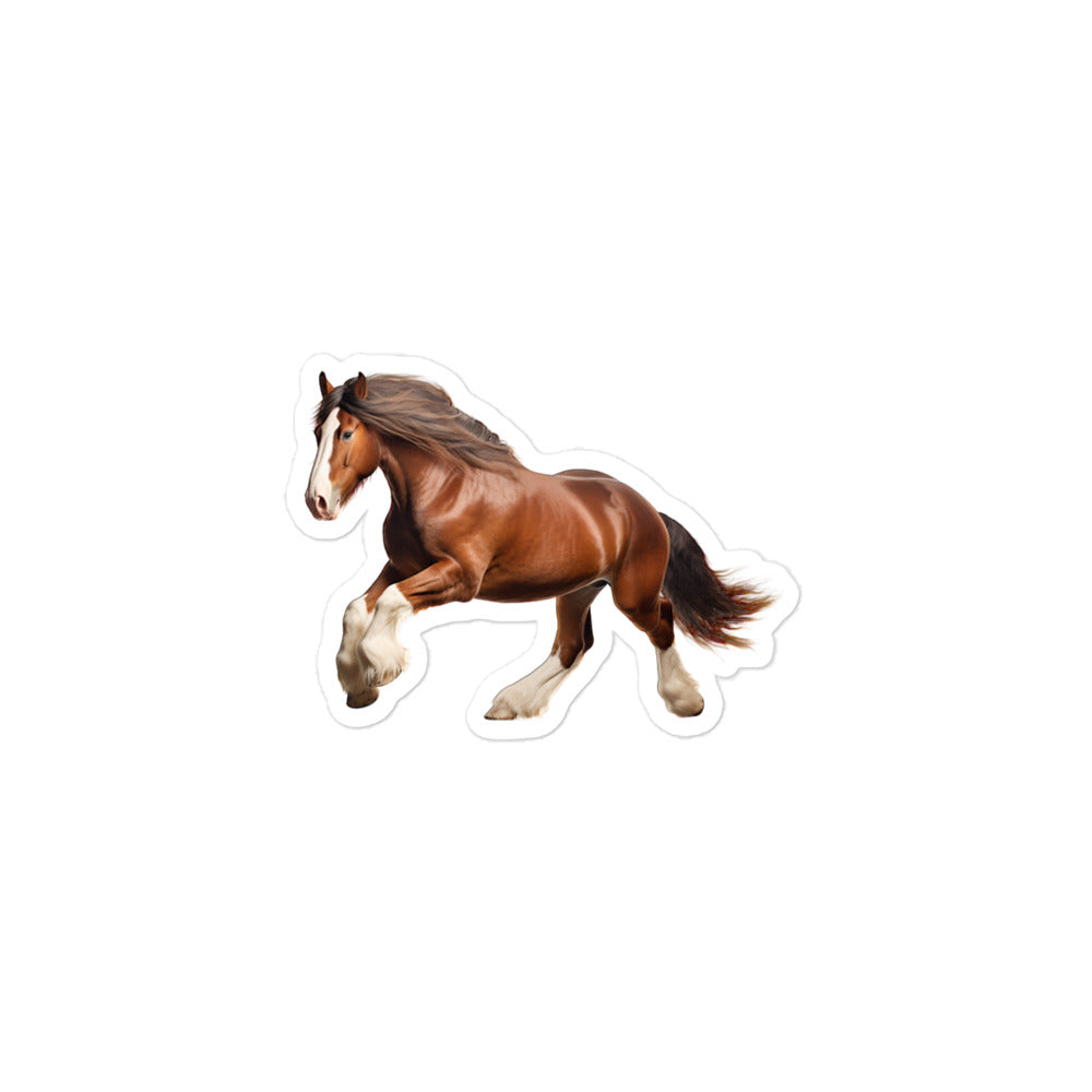 Clydesdale Horse Sticker - Stickerfy.ai