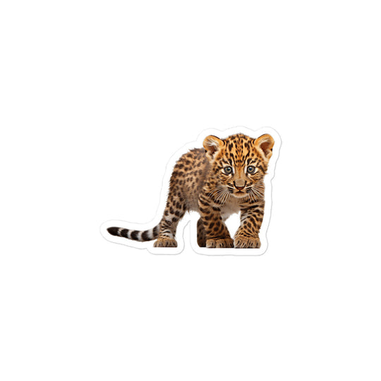 Amur Leopard Sticker - Stickerfy.ai