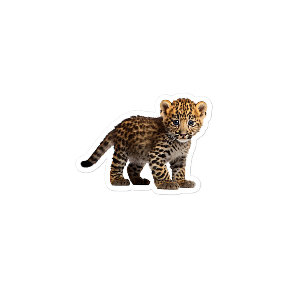 Amur Leopard Sticker - Stickerfy.ai