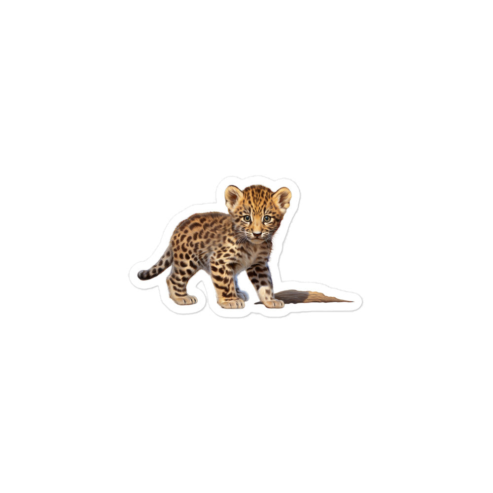 Amur Leopard Sticker - Stickerfy.ai