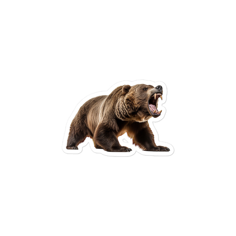 Grizzly Bear Sticker - Stickerfy.ai