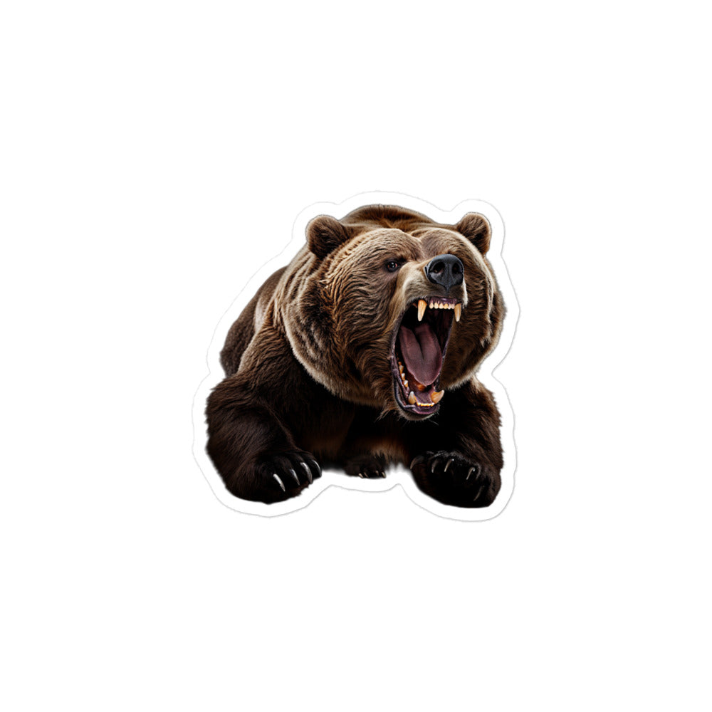 Grizzly Bear Sticker - Stickerfy.ai