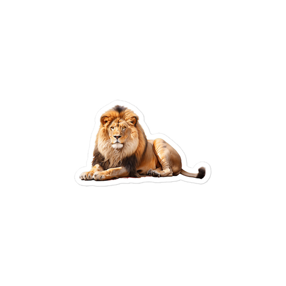 African Lion Sticker - Stickerfy.ai