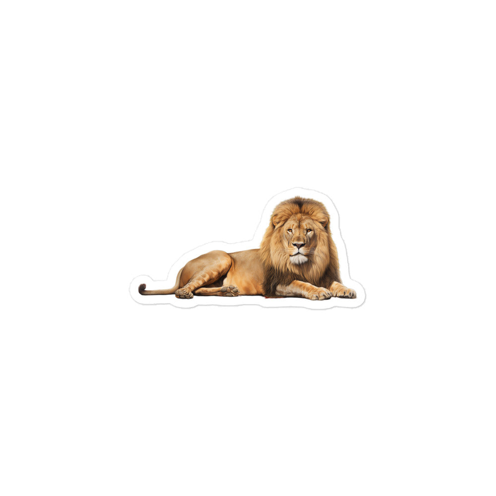 African Lion Sticker - Stickerfy.ai