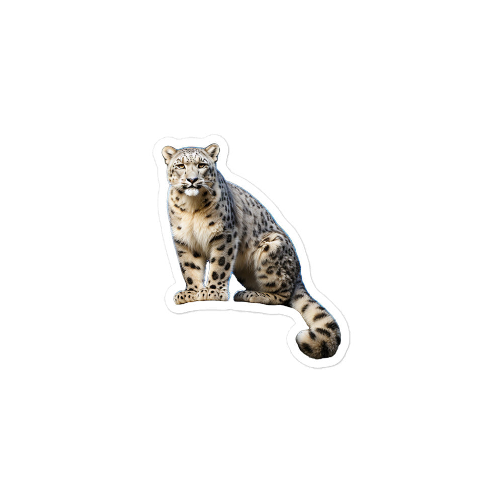 Snow Leopard Sticker - Stickerfy.ai