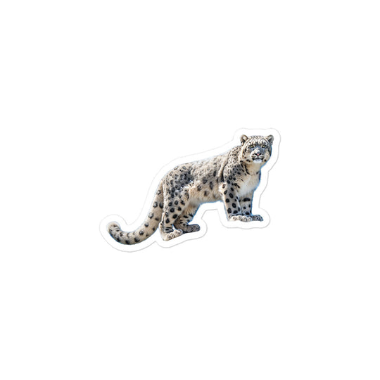 Snow Leopard Sticker - Stickerfy.ai