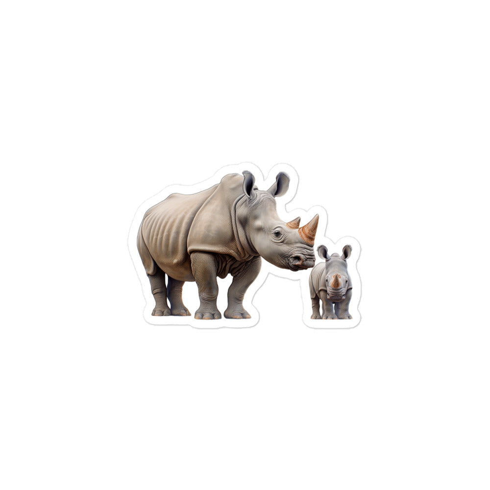 Indian Rhinoceros Sticker - Stickerfy.ai