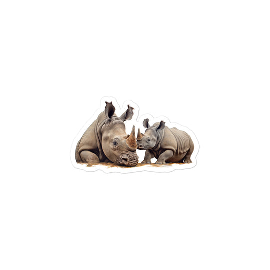 Indian Rhinoceros Sticker - Stickerfy.ai