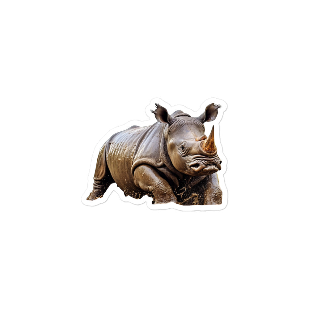 Indian Rhinoceros Sticker - Stickerfy.ai