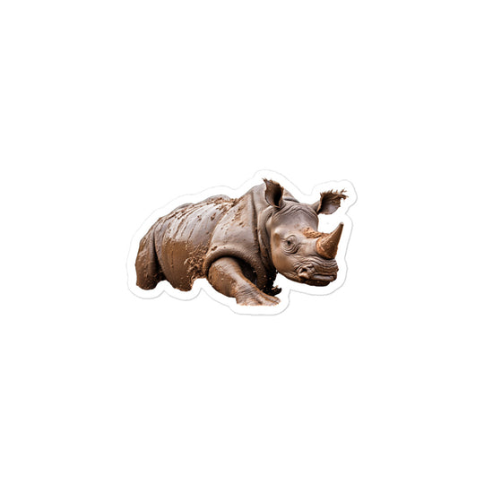 Indian Rhinoceros Sticker - Stickerfy.ai