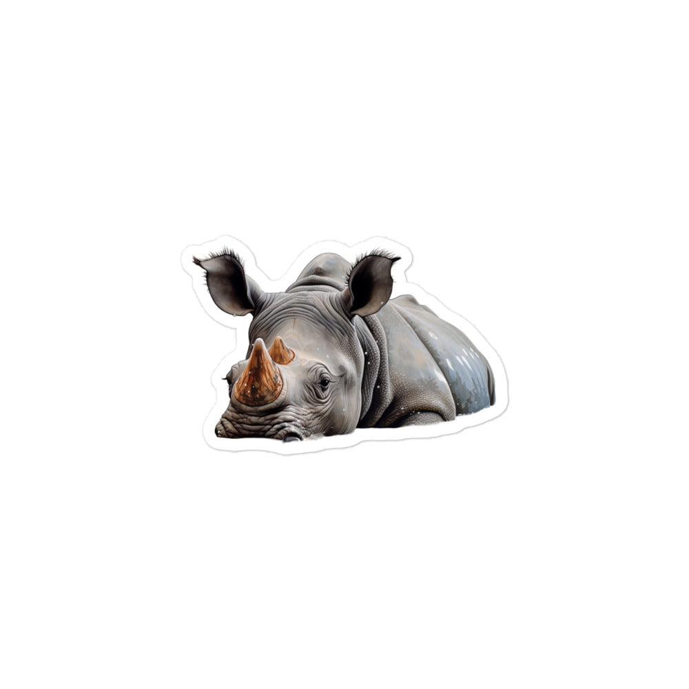 Indian Rhinoceros Sticker - Stickerfy.ai