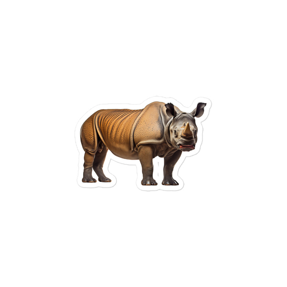 Indian Rhinoceros Sticker - Stickerfy.ai