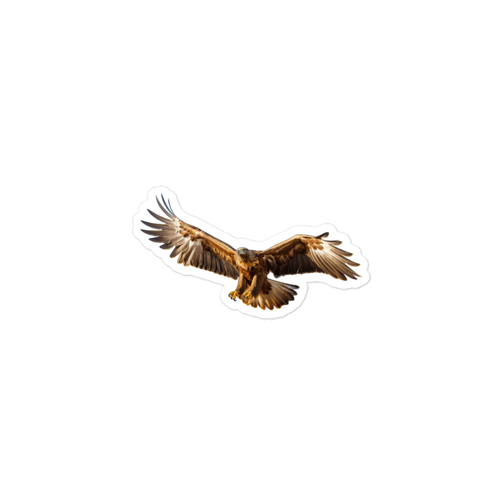 Golden Eagle Sticker - Stickerfy.ai