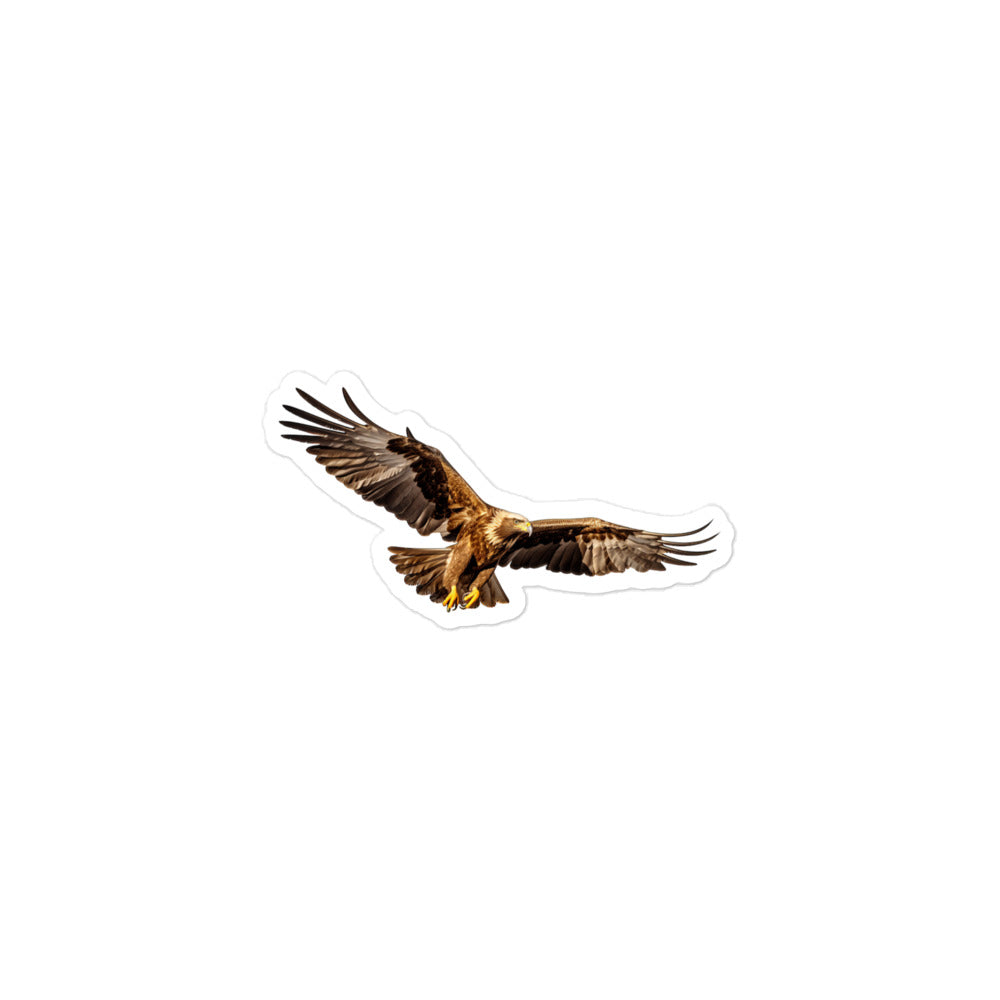 Golden Eagle Sticker - Stickerfy.ai