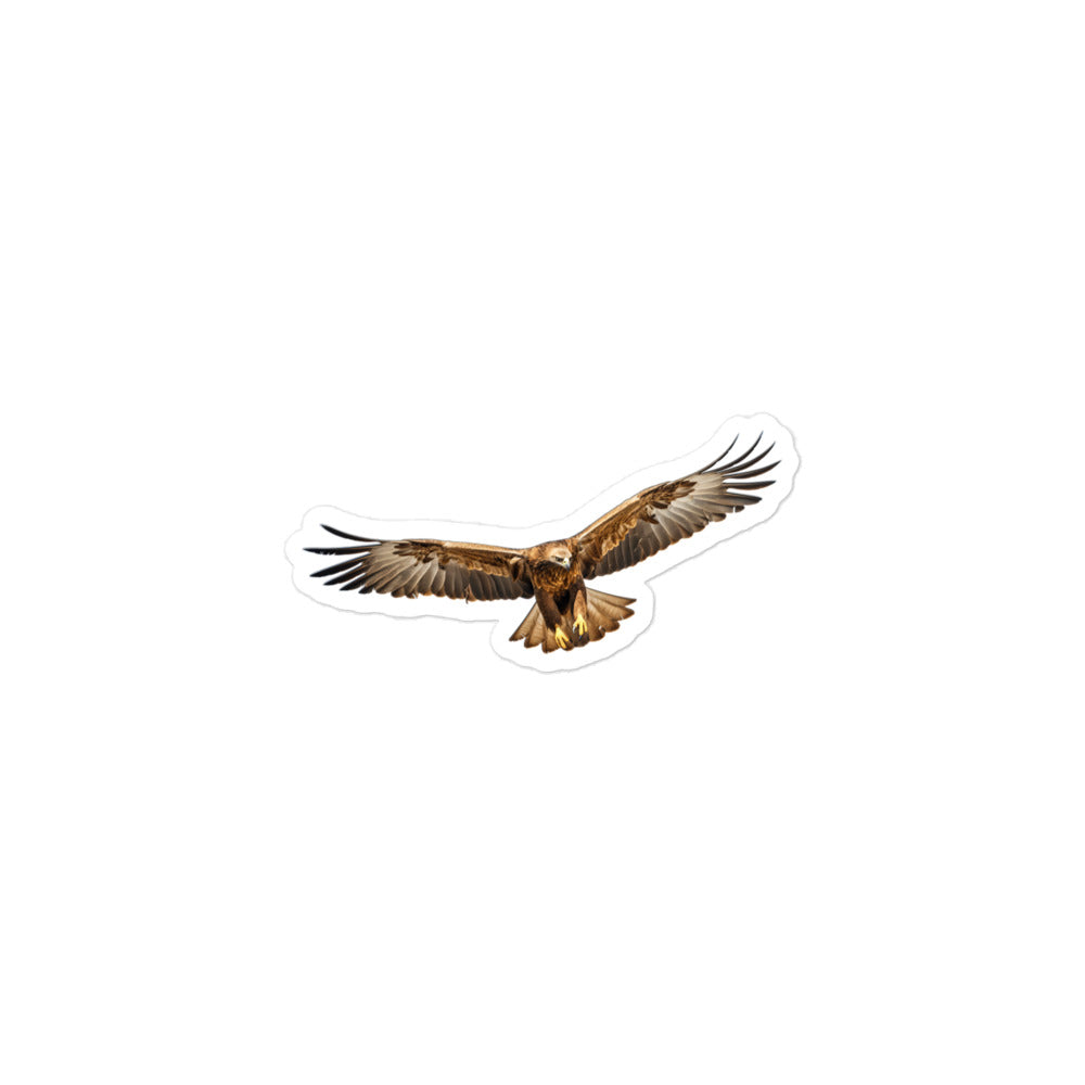 Golden Eagle Sticker - Stickerfy.ai