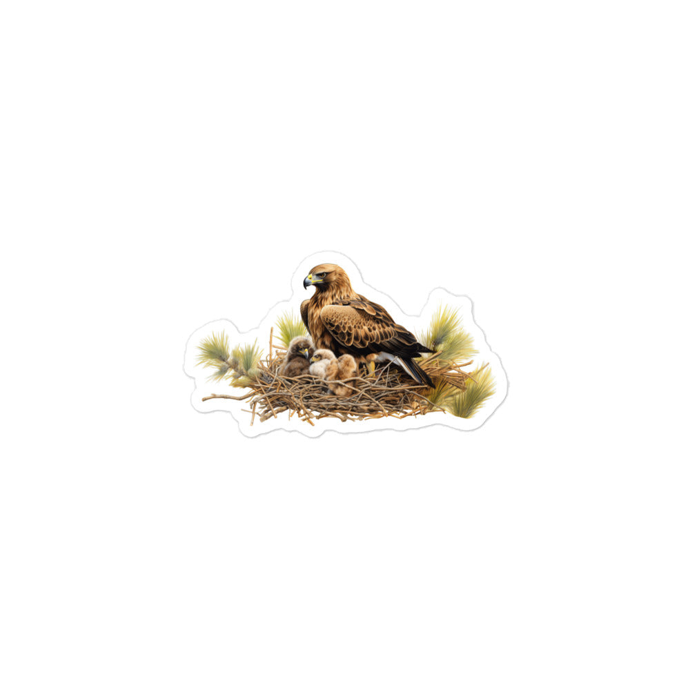 Golden Eagle Sticker - Stickerfy.ai