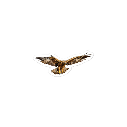 Golden Eagle Sticker - Stickerfy.ai