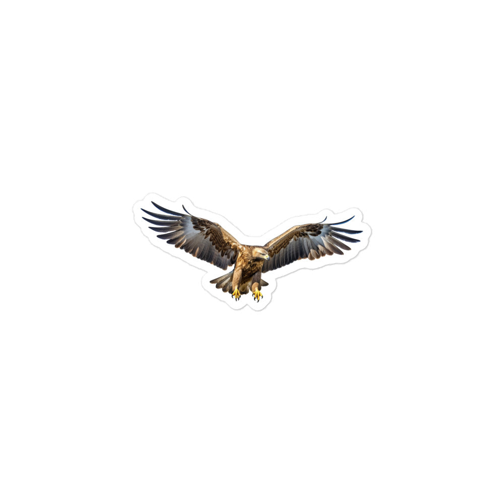 Golden Eagle Sticker - Stickerfy.ai