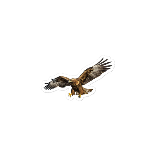 Golden Eagle Sticker - Stickerfy.ai