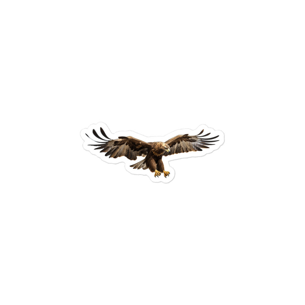 Golden Eagle Sticker - Stickerfy.ai