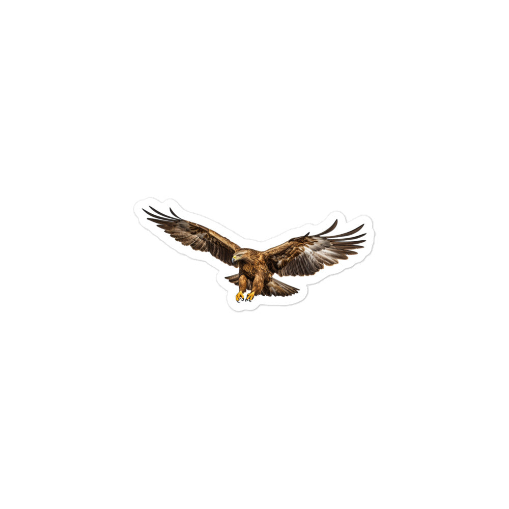 Golden Eagle Sticker - Stickerfy.ai