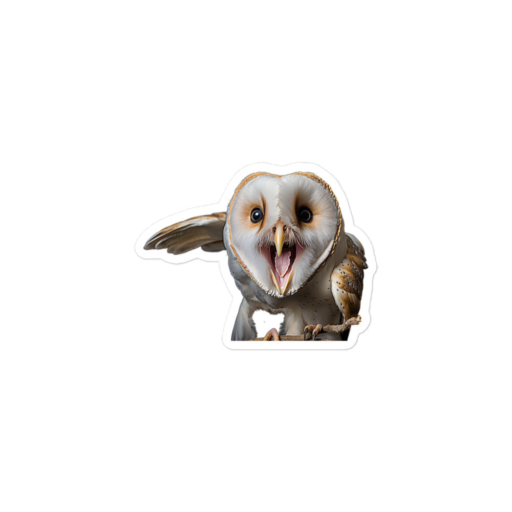 Barn Owl Sticker - Stickerfy.ai