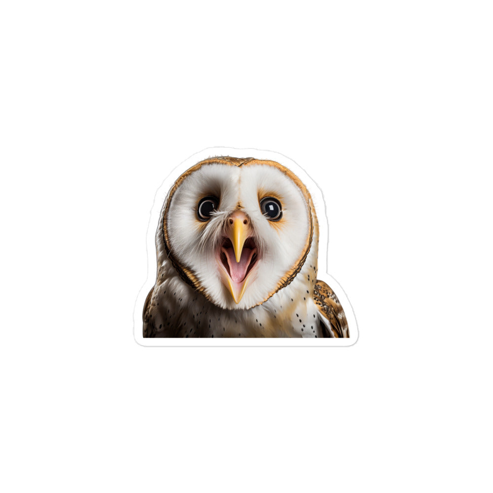 Barn Owl Sticker - Stickerfy.ai