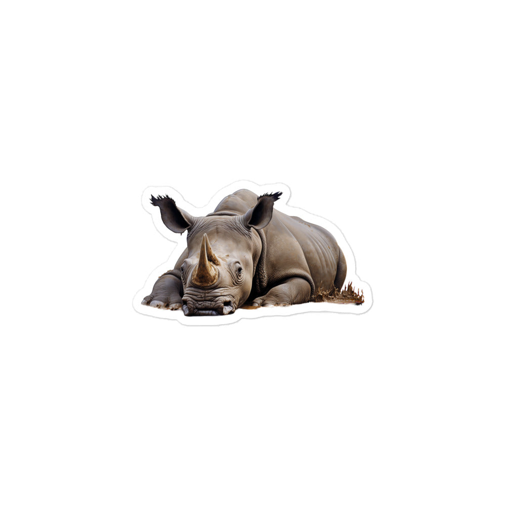 Black Rhinoceros Sticker