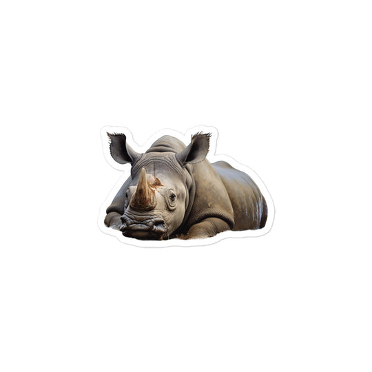 Black Rhinoceros Sticker