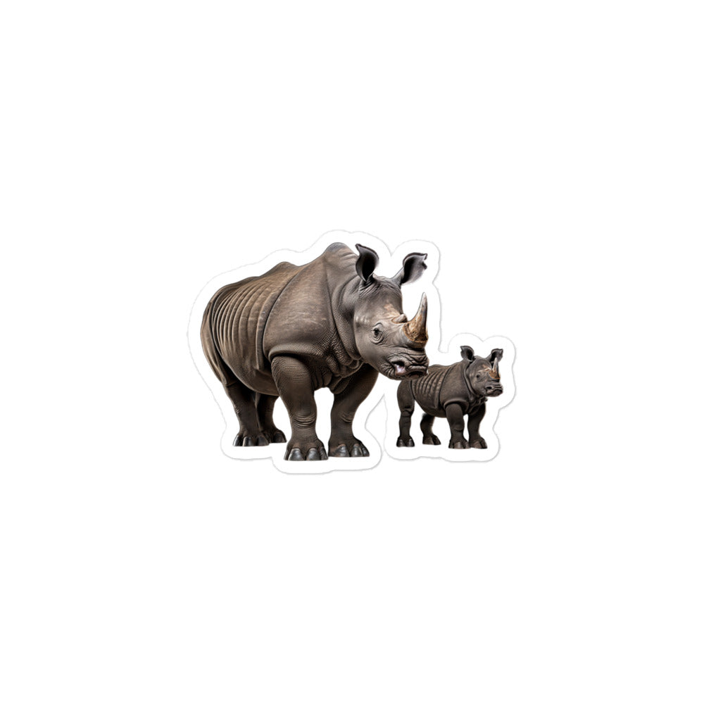 Black Rhinoceros Sticker